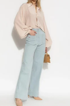 Victoria Beckham PINK Silk shirt