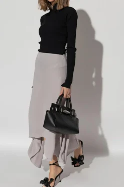Victoria Beckham PURPLE Asymmetrical cut skirt