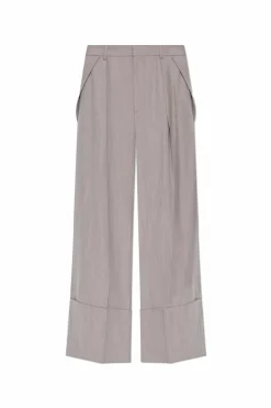 Victoria Beckham PURPLE Pants with wide-leg