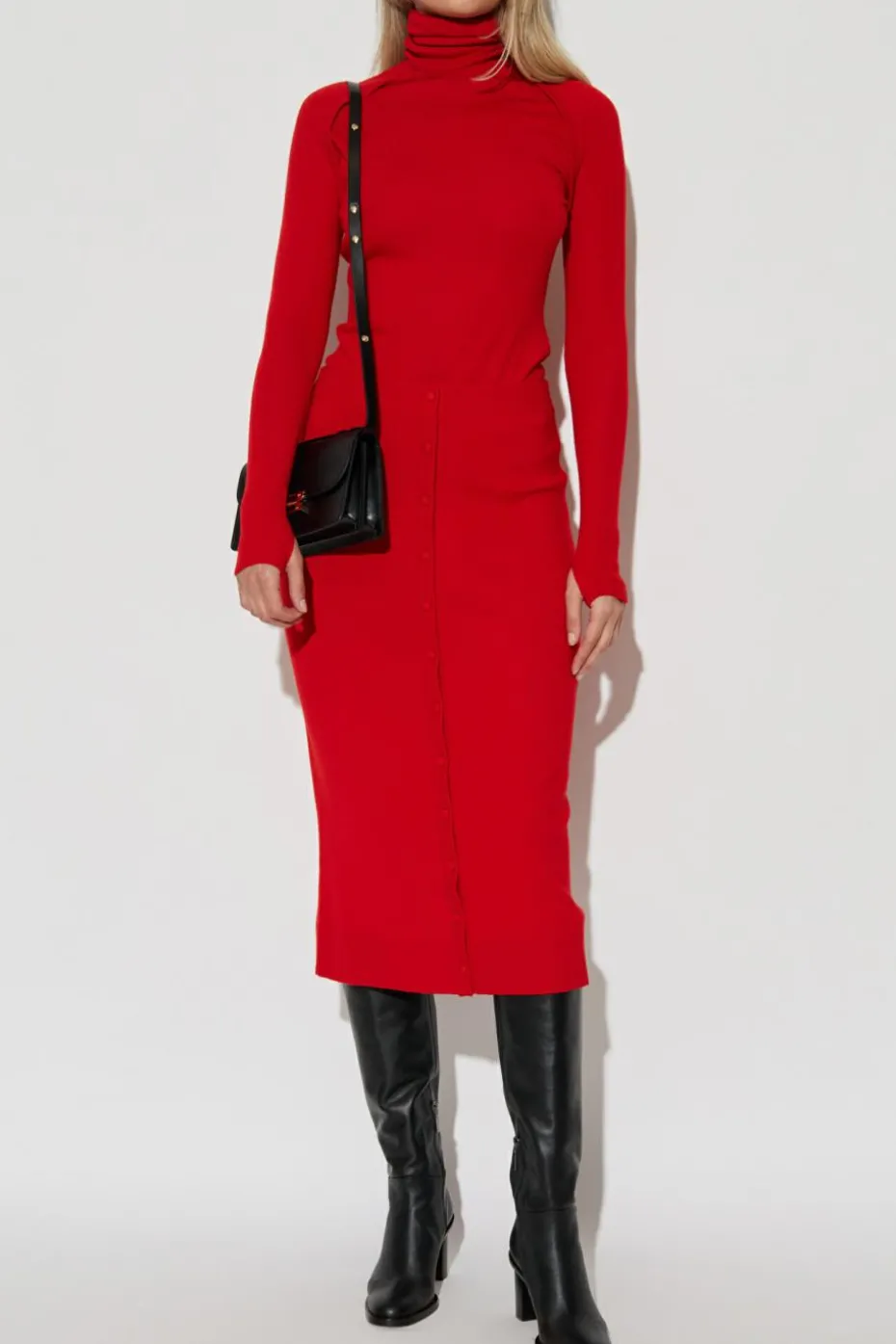 Victoria Beckham RED Wool skirt