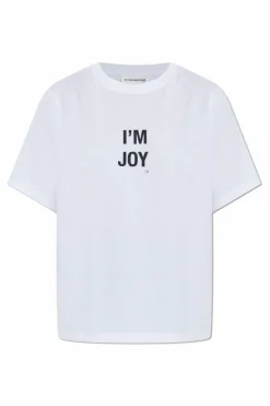 Victoria Beckham WHITE T-shirt with print