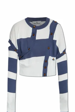 Vivienne Westwood BLUE Cardigan with detachable sleeves