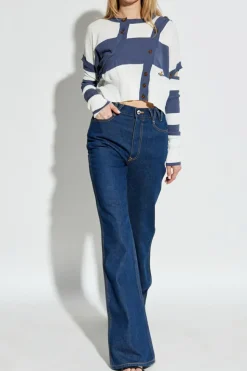 Vivienne Westwood BLUE Cardigan with detachable sleeves
