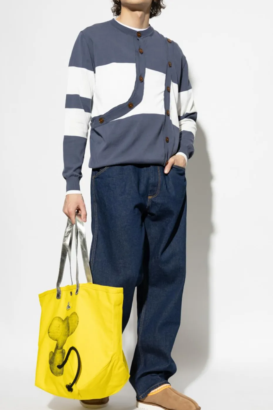 Vivienne Westwood BLUE Cardigan with logo