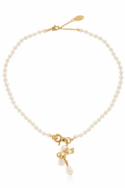 Vivienne Westwood cream Short pearl necklace