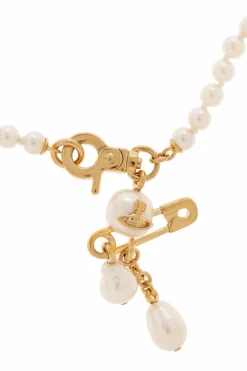 Vivienne Westwood cream Short pearl necklace