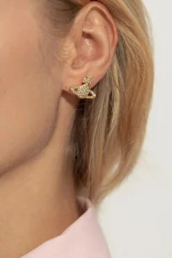 Vivienne Westwood GOLD Earrings with logo