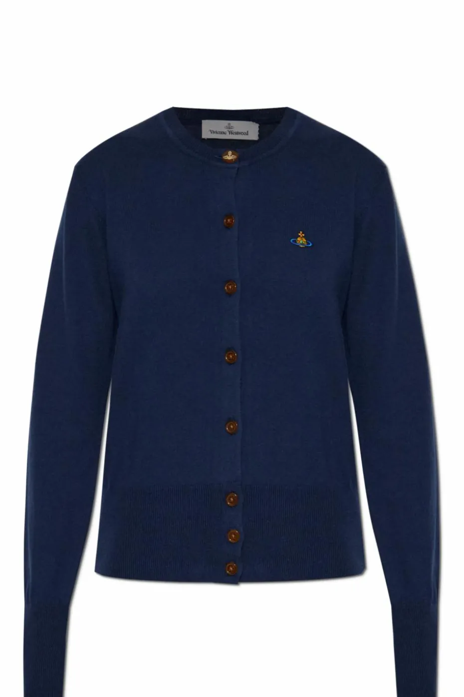 Vivienne Westwood NAVY BLUE Cardigan finished with cashmere