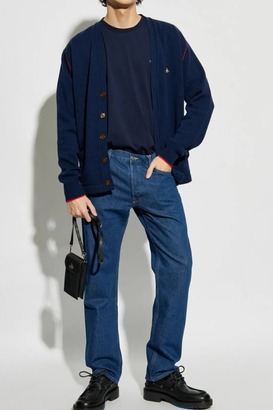 Vivienne Westwood NAVY BLUE T-shirt with logo