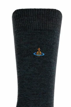 Vivienne Westwood NAVY BLUE Socks with logo