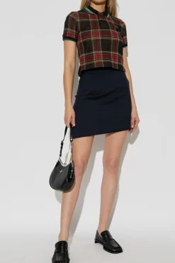 Vivienne Westwood NAVY BLUE Wool skirt