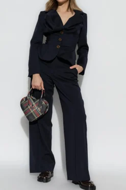 Vivienne Westwood NAVY BLUE Wool trousers