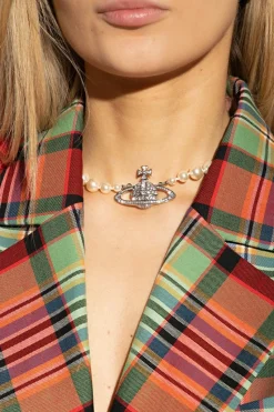 Vivienne Westwood SILVER Pearl necklace