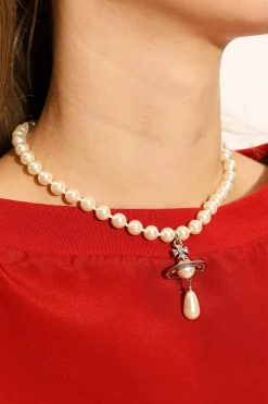 Vivienne Westwood WHITE Chocker with charm