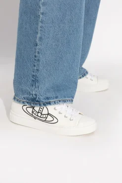 Vivienne Westwood WHITE "Plimsoll Low Top" sports shoes
