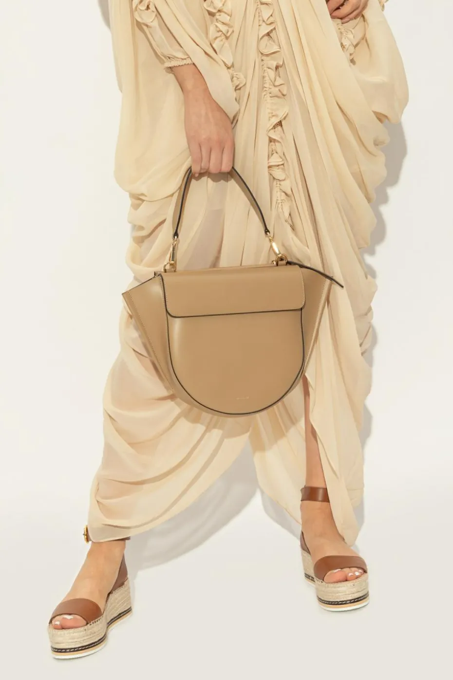 Wandler beige Handbag Hortensia Medium