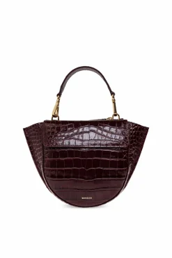 Wandler BURGUNDY Handbag `Hortensia Mini`
