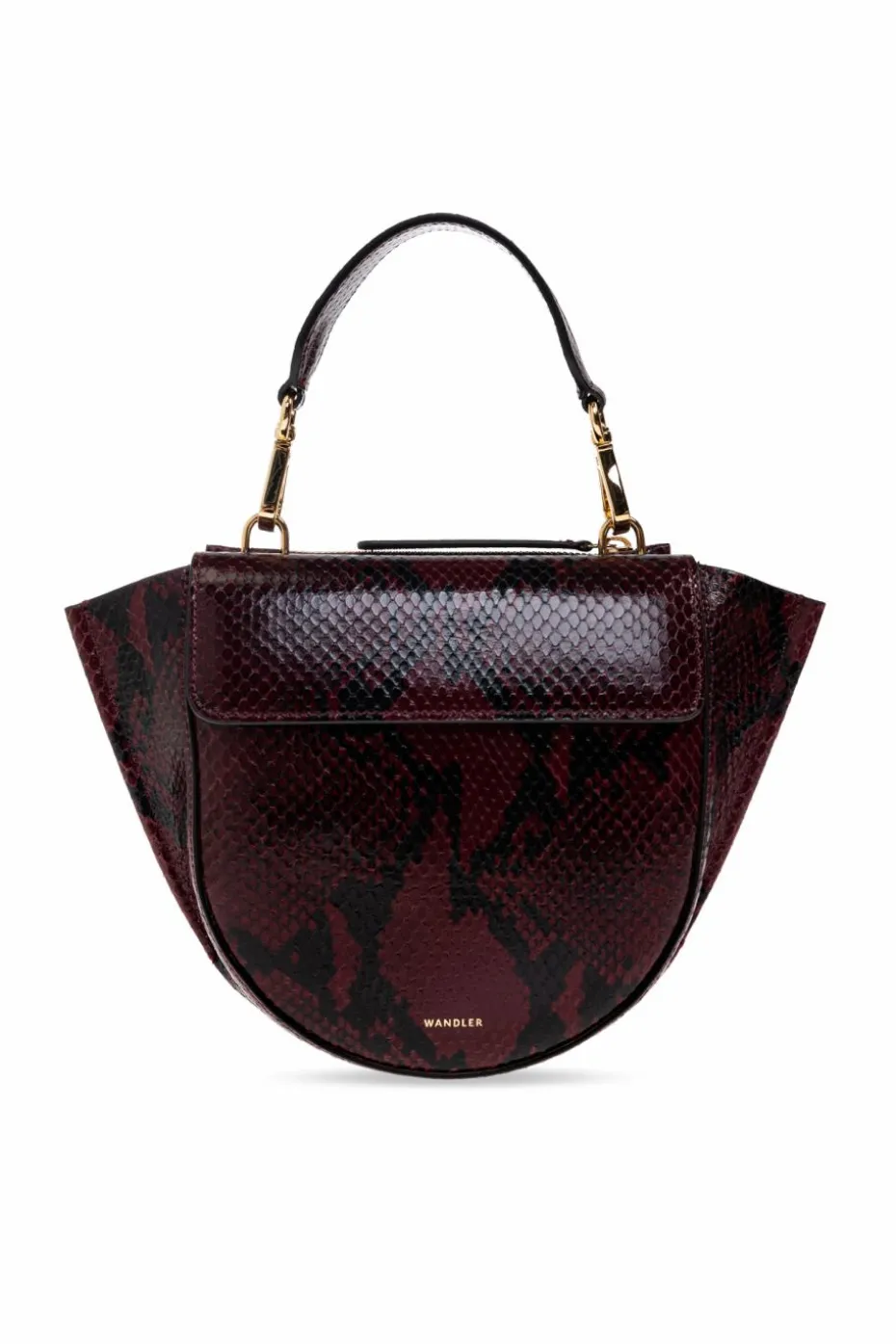 Wandler BURGUNDY Handbag `Hortensia Mini`
