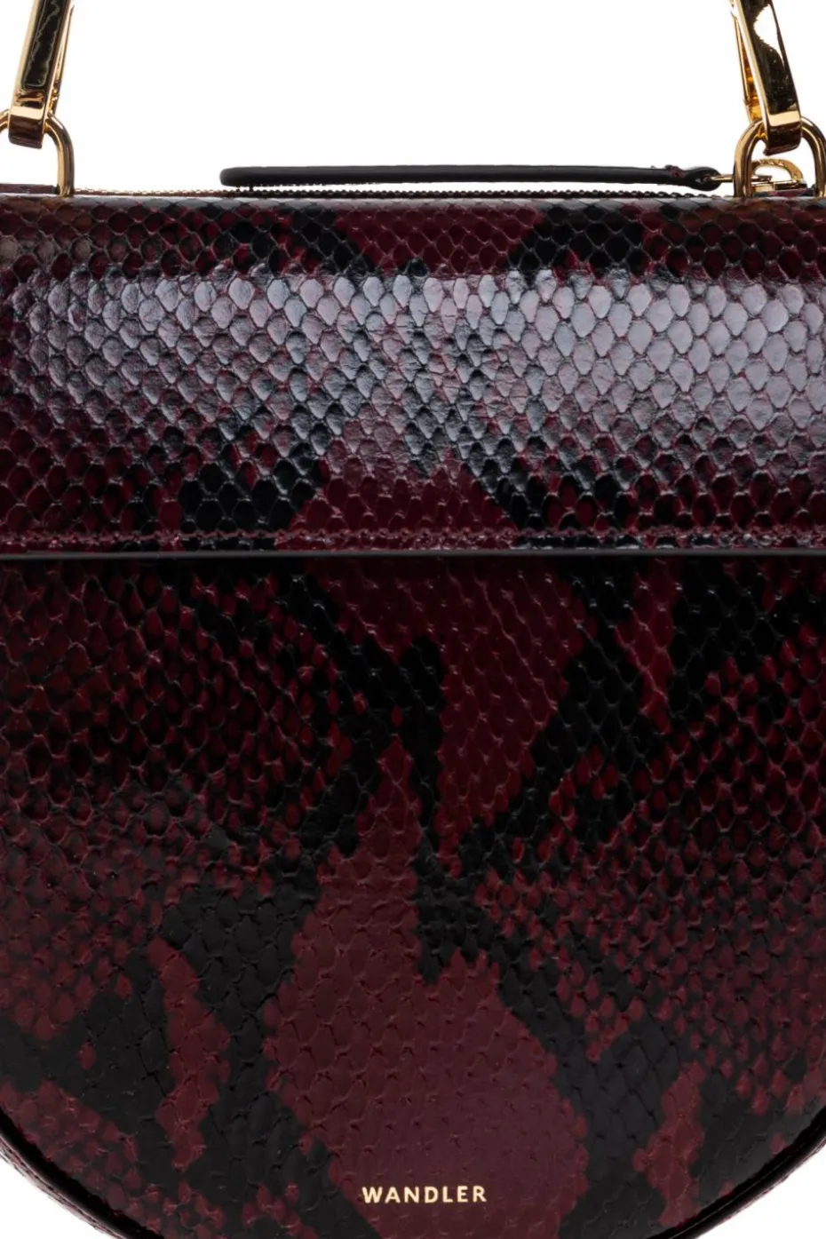 Wandler BURGUNDY Handbag `Hortensia Mini`