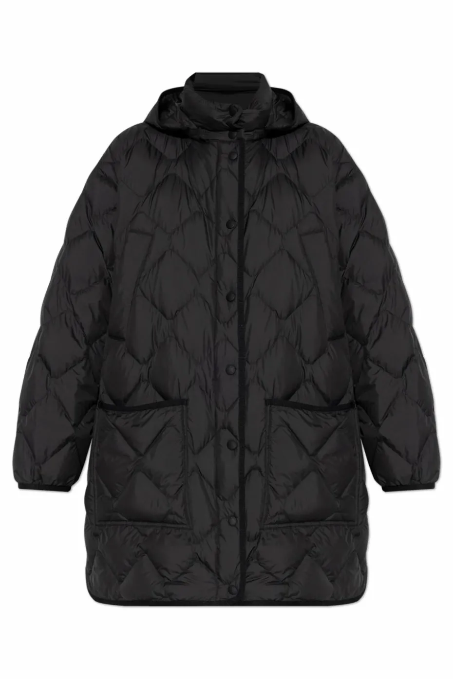 Woolrich BLACK Down jacket with detachable hood