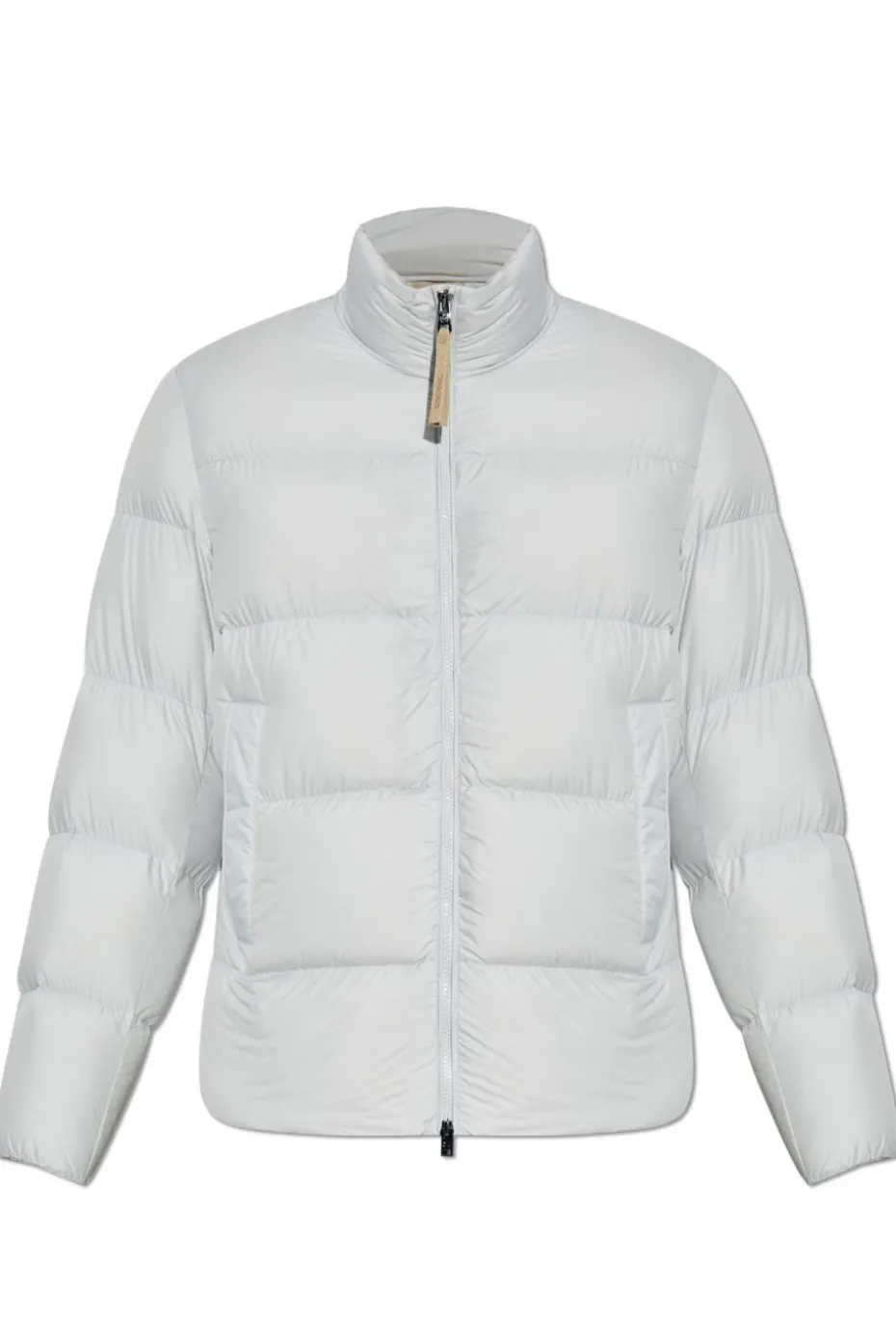 Woolrich GREY Down jacket with stand-up collar