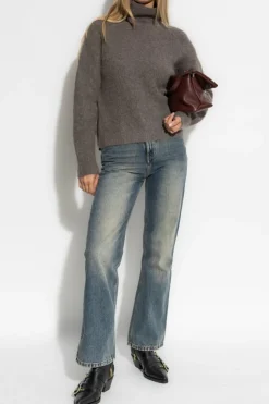 Woolrich GREY Sweater with logo patch