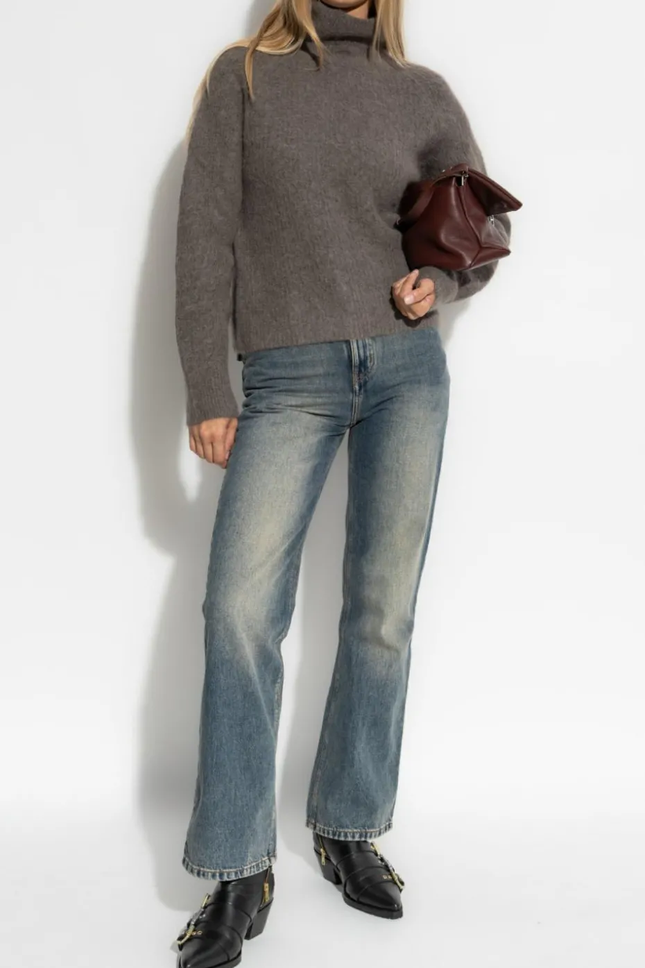 Woolrich GREY Sweater with logo patch