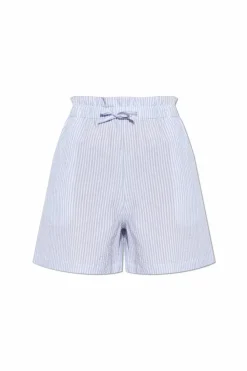 Woolrich light blue Striped pattern shorts