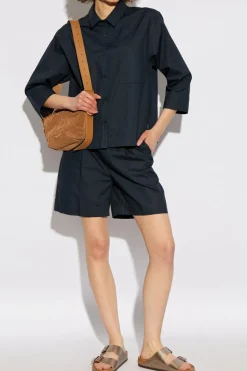 Woolrich NAVY BLUE Cotton shirt