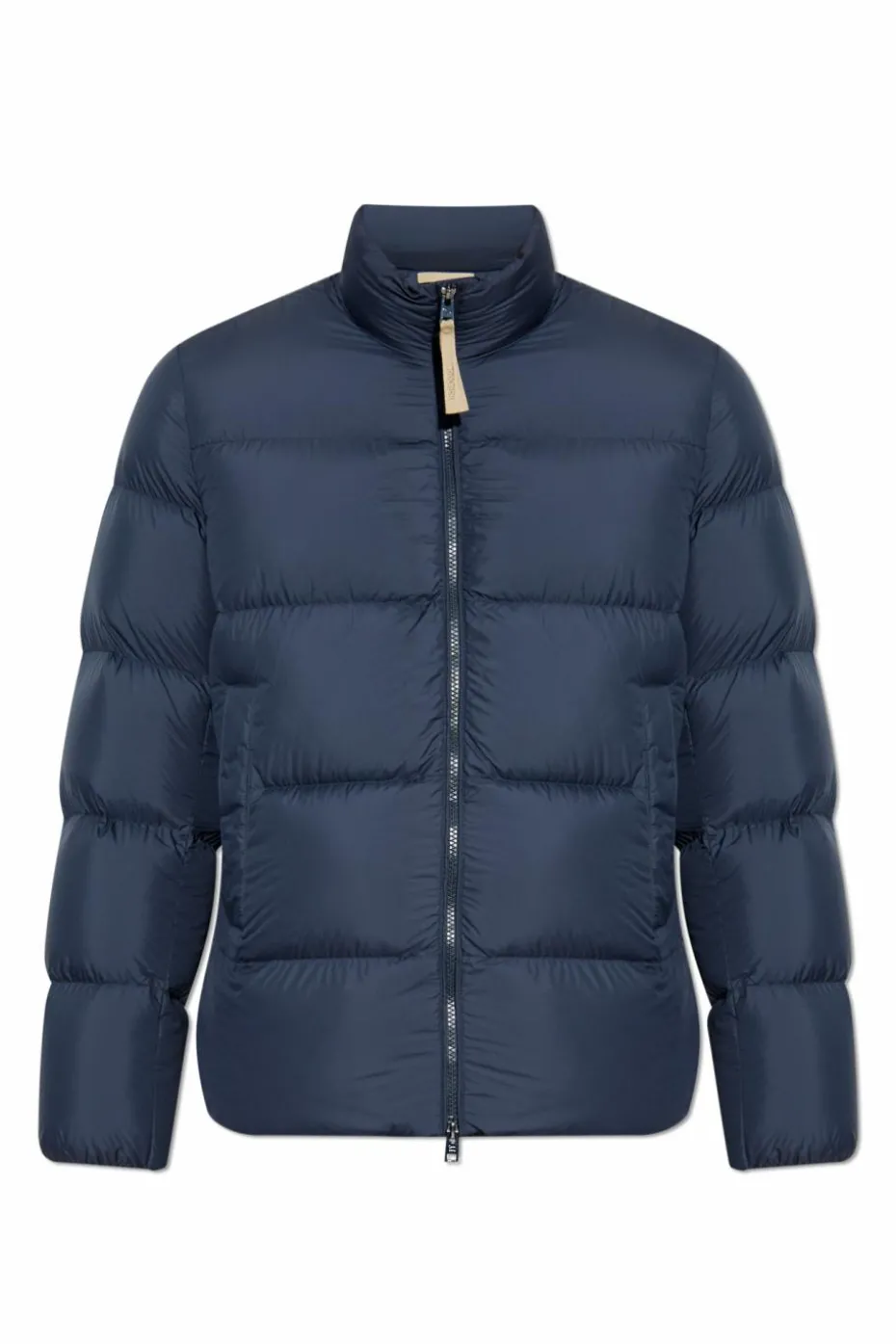 Woolrich NAVY BLUE Down jacket with stand-up collar
