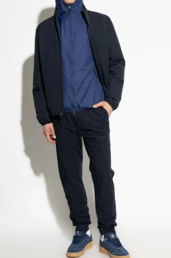 Woolrich NAVY BLUE Down jacket with stand-up collar