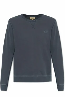 Woolrich NAVY BLUE Sweatshirt with embroidered logo