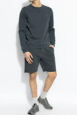 Woolrich NAVY BLUE Sweatshirt with embroidered logo