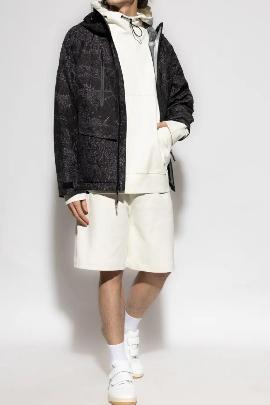 Woolrich WHITE Shorts with pockets