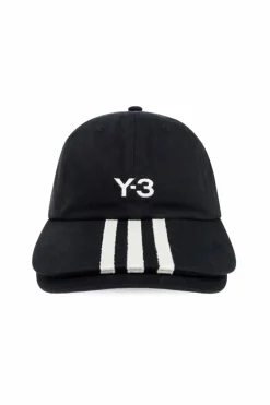 Y-3 BLACK Cap with double brim