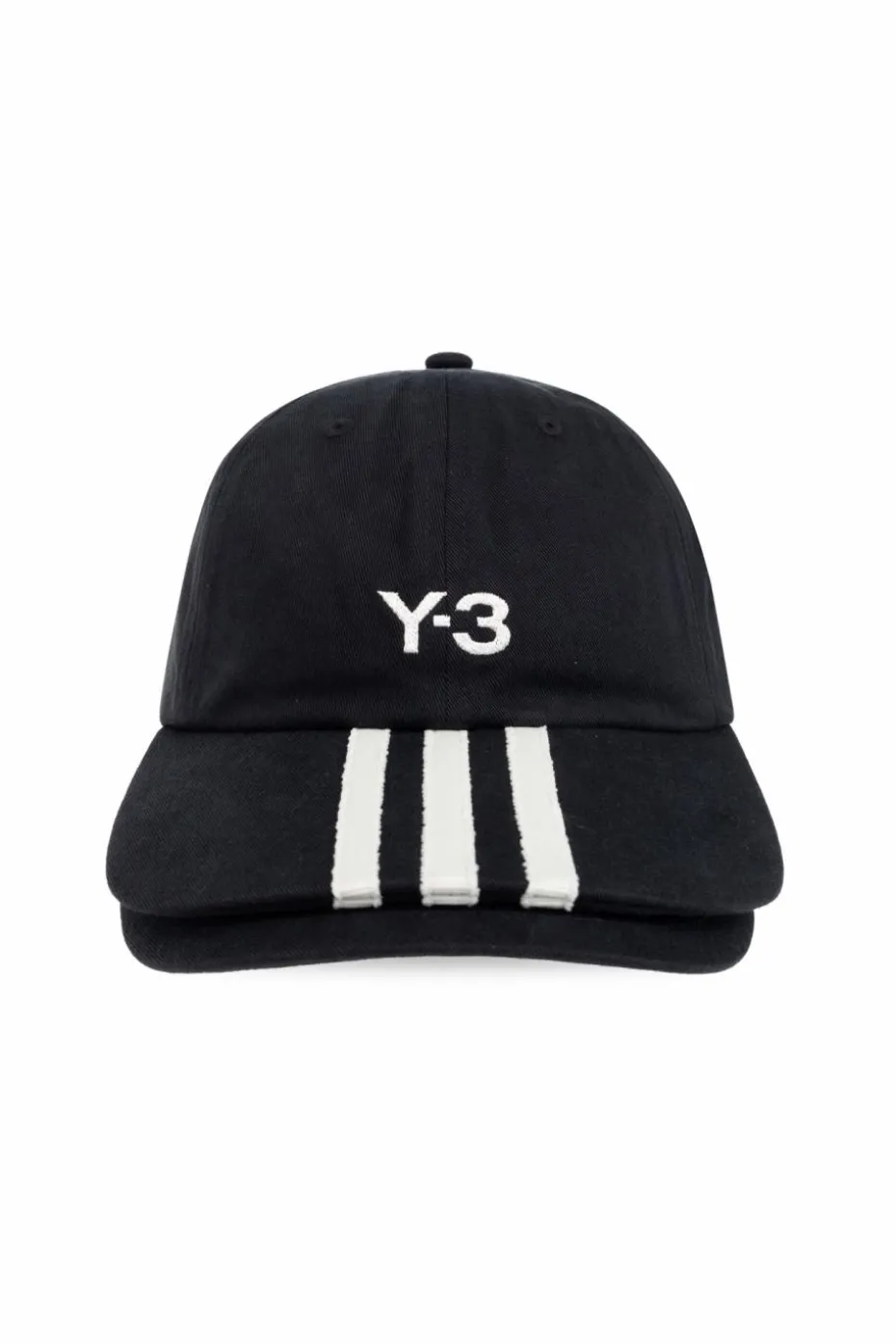 Y-3 BLACK Cap with double brim