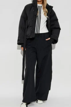 Y-3 BLACK Down jacket with pattern