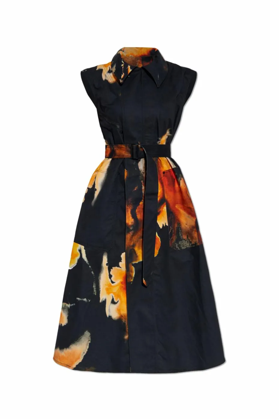 Y-3 BLACK Dress with a detachable collar