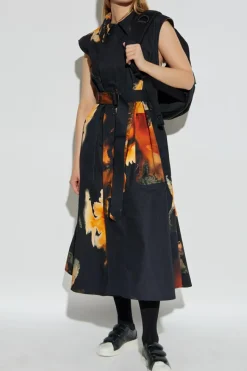 Y-3 BLACK Dress with a detachable collar