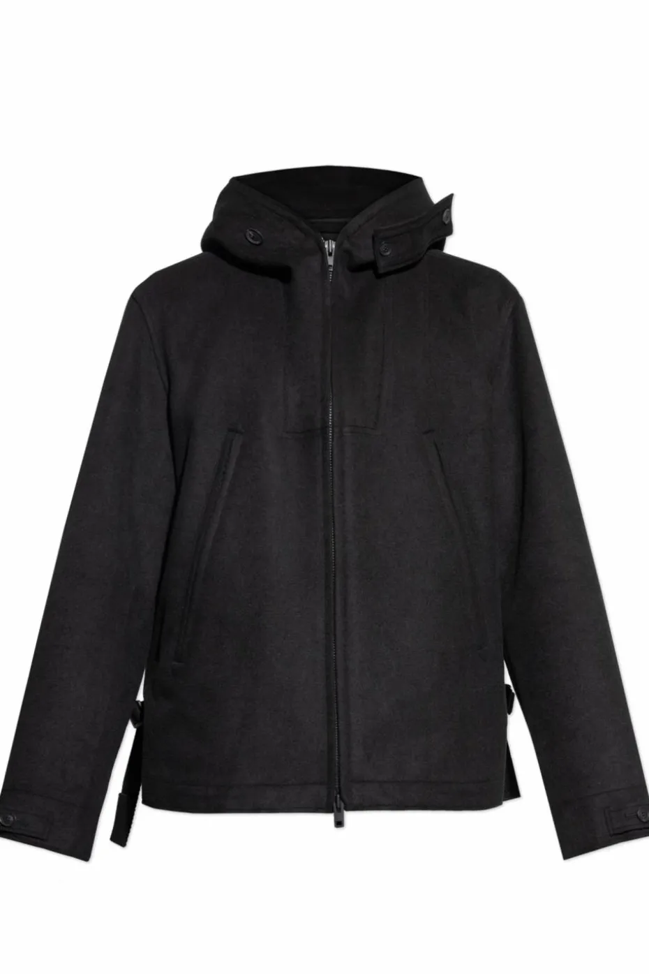 Y-3 BLACK Jacket with wool trim