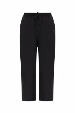 Y-3 BLACK Pants with '3S' side stripes