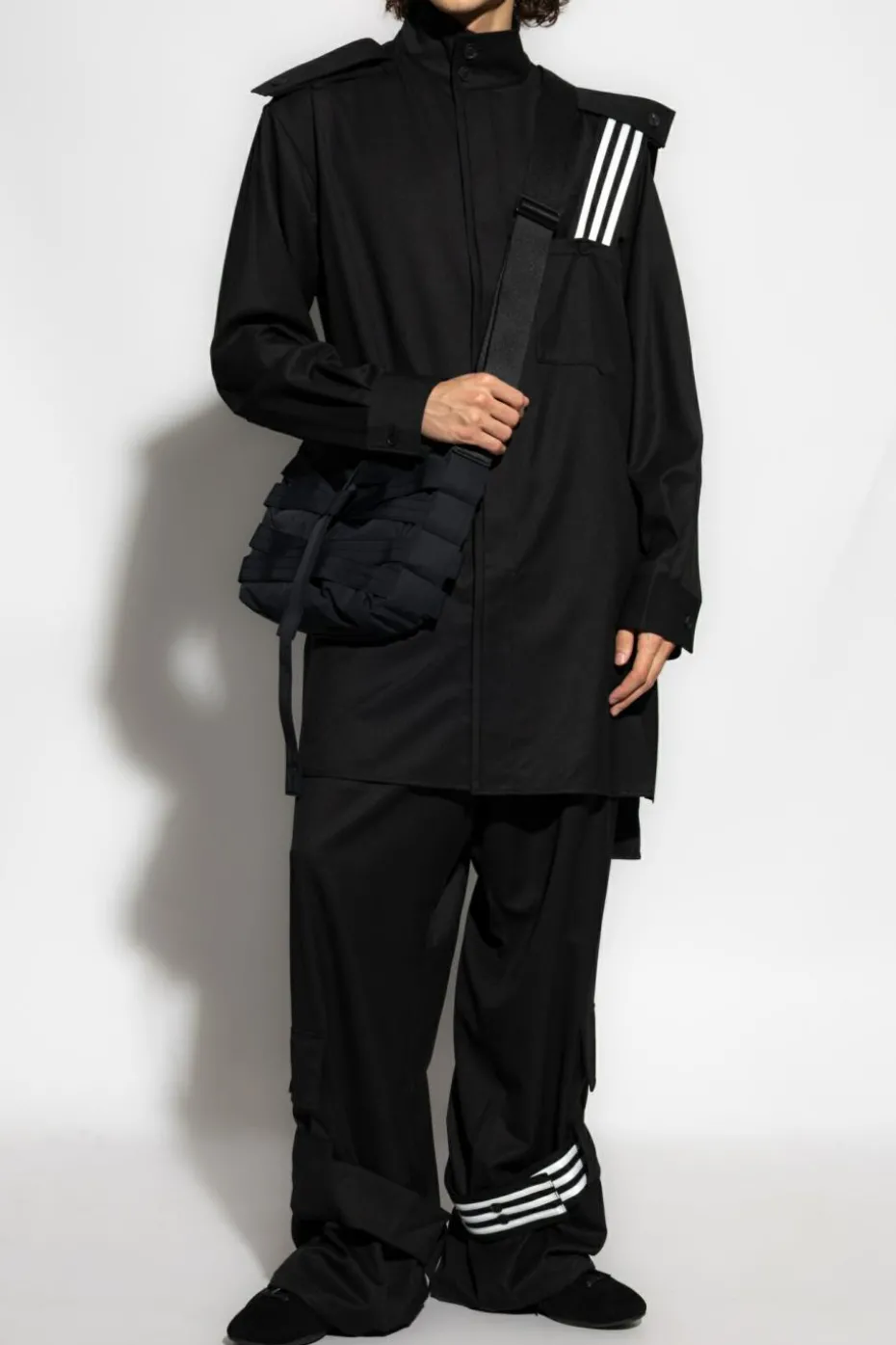 Y-3 BLACK 'RW Overshirt' jacket