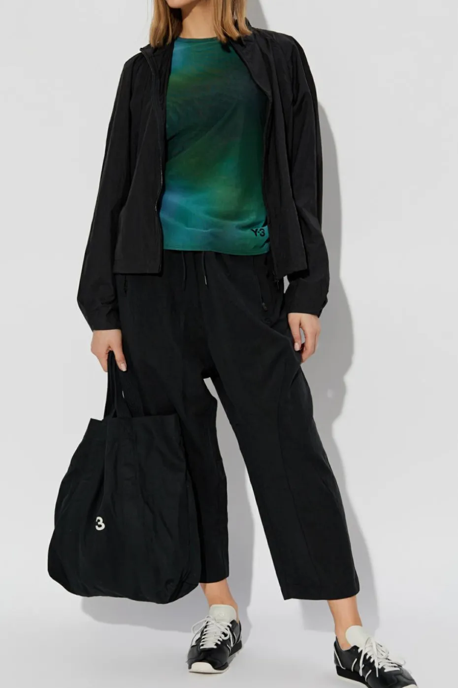 Y-3 BLACK Seven-eighth pants