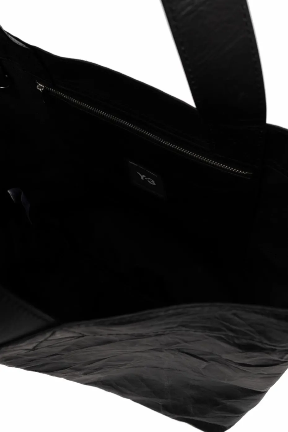 Y-3 BLACK Shopper bag with logo