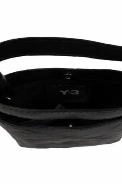 Y-3 BLACK Shoulder bag with logo