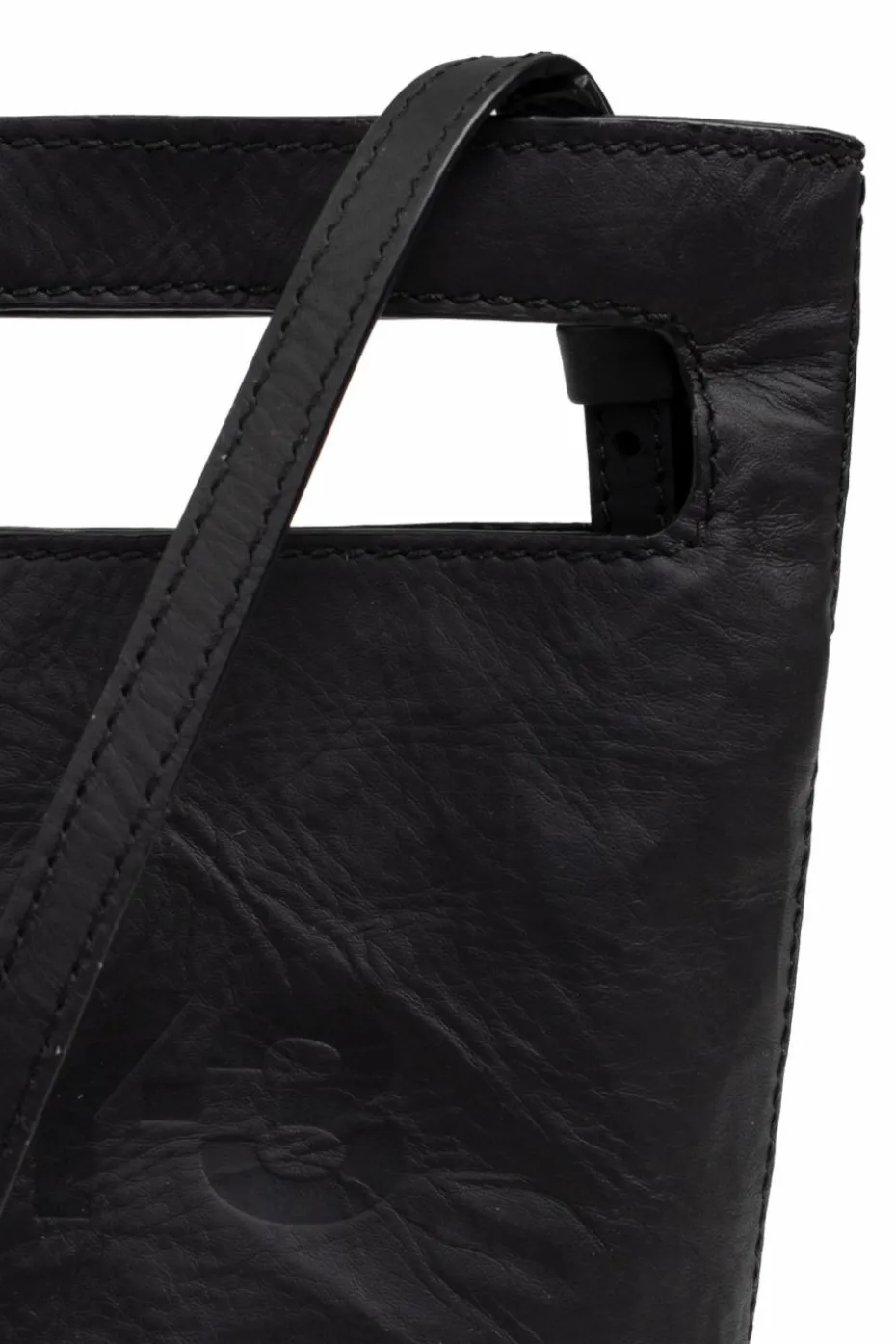 Y-3 BLACK Shoulder bag with logo