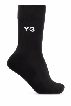 Y-3 BLACK Socks with logo