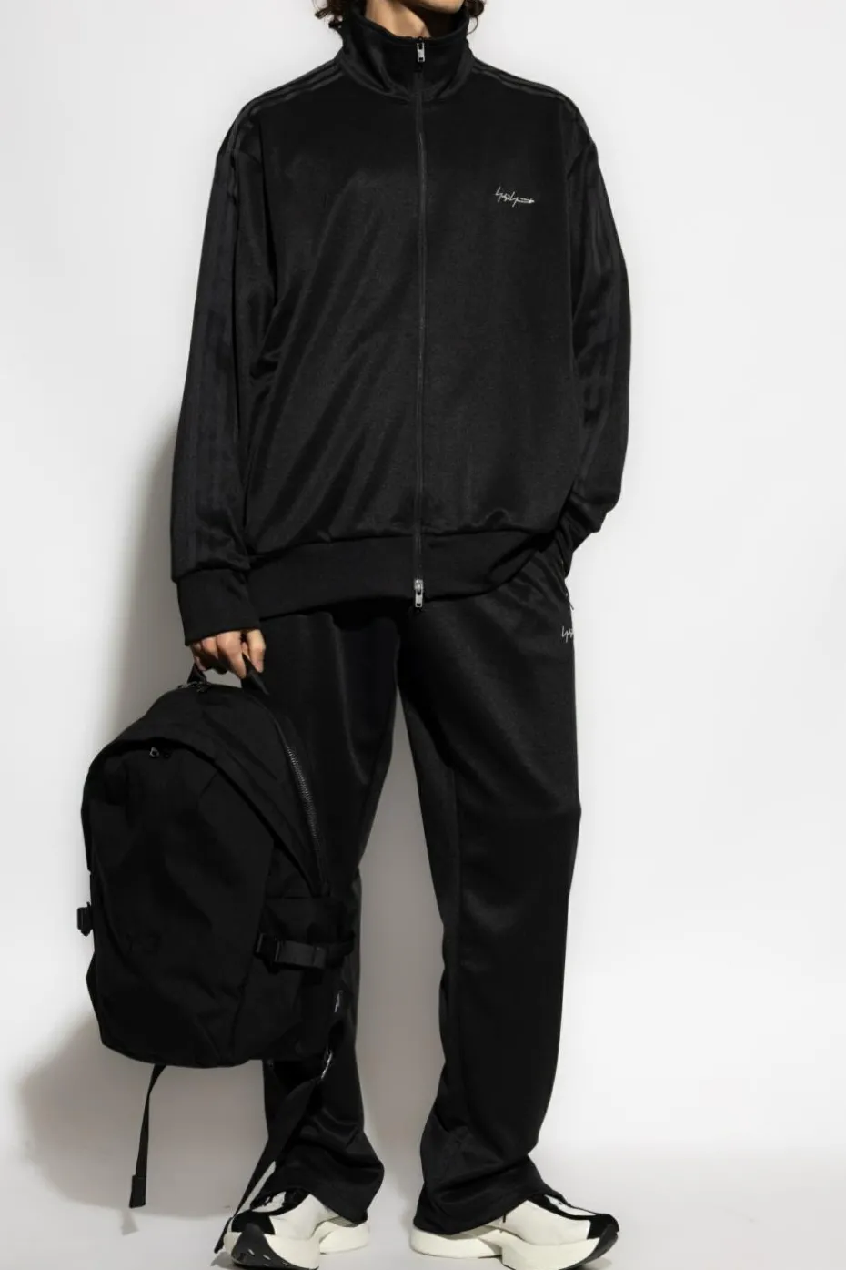 Y-3 BLACK Sweatpants with logo