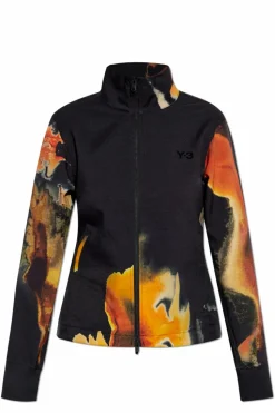 Y-3 BLACK Sweatshirt with print
