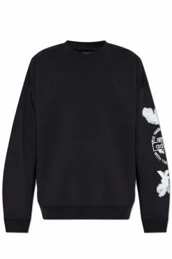 Y-3 BLACK Sweatshirt with print